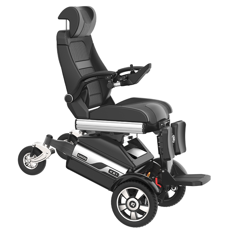 Chairs - MEW01 รถเข็นไฟฟ้าแบบปรับความสูงได้ เหมาะสำหรับใช้บนถนนขรุขระ สามารถปรับระดับความสูงของที่นั่งได้ ช่วยให้ผู้สูงอายุ ผู้พิการ