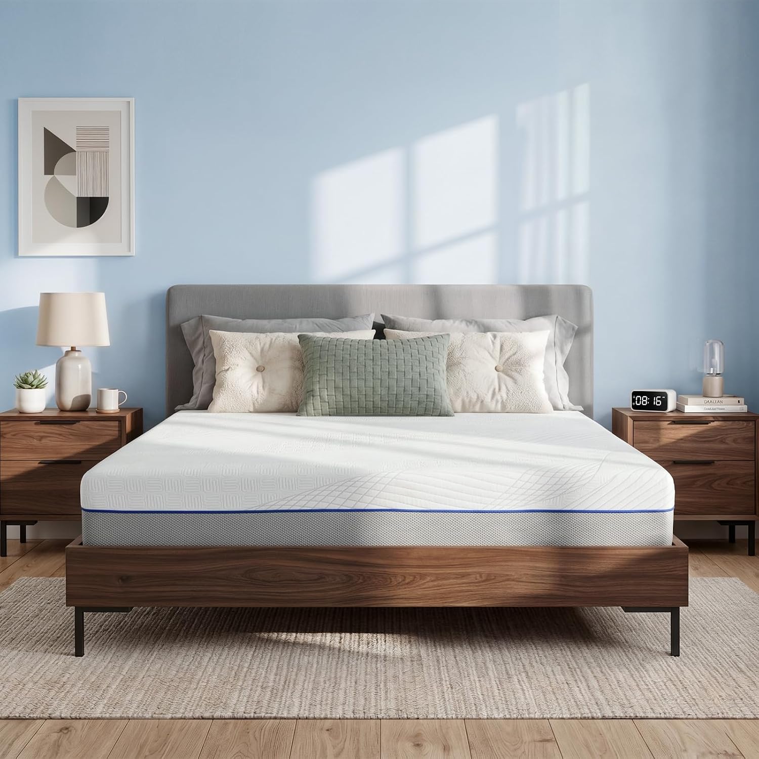 Memory Foam Mattress In A Box Queen - ที่นอนขนาดควีนไซส์ หนา 12 นิ้ว ทำจากเมมโมรีโฟม บรรจุในกล่อง