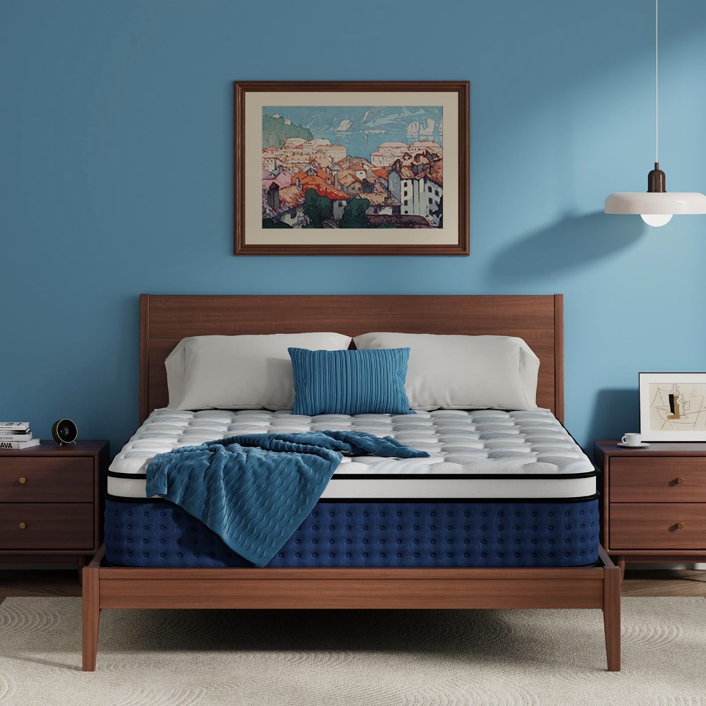 Memory Foam Mattress In A Box Queen - ที่นอนควีนไซส์, ที่นอนควีนไซส์แบบผสม หนา 12 นิ้ว บรรจุในกล่อง,