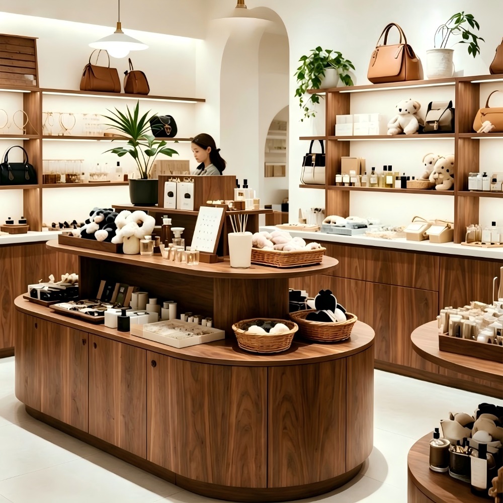 ตู้โชว์แบบเกาะหลายชั้นไม้สไตล์ - Office Furniture บทวิจารณ์และราคา