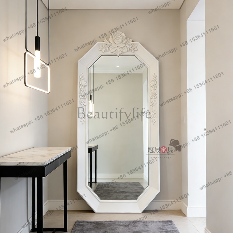 กระจกเงาเต็มตัวแบบตั้งพื้นถึงเ - Full Length Mirror Jewelry Armoire บทวิจารณ์และราคา