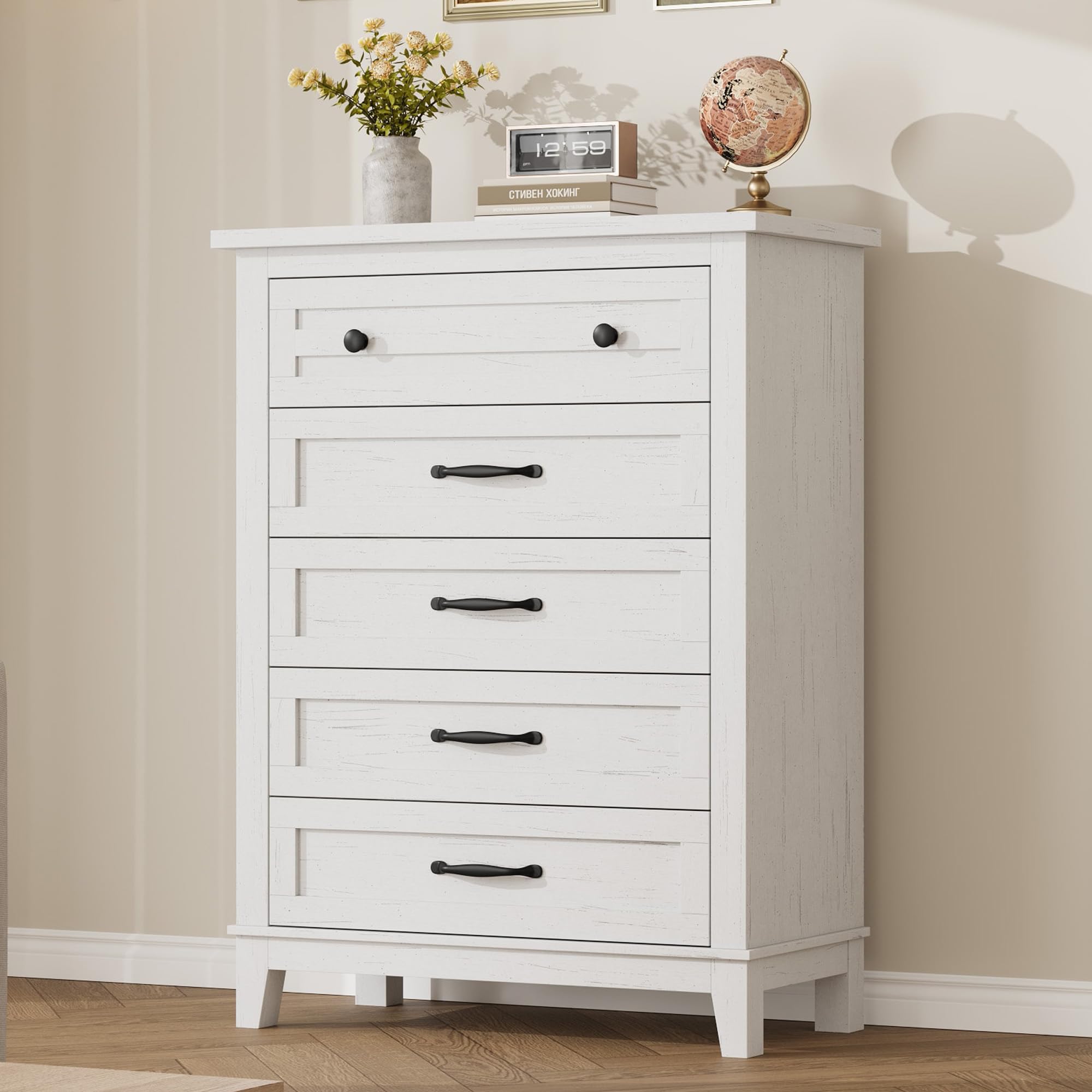 ตู้เสื้อผ้าแบบตั้งพื้นสูง 5 ลิ - Bedroom Furniture บทวิจารณ์และราคา