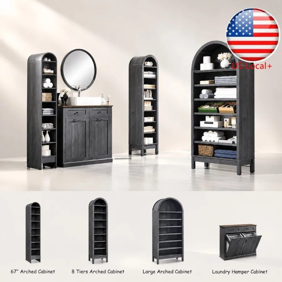 ตู้เก็บของในห้องน้ำทรงโค้งสูง  - Storage บทวิจารณ์และราคา