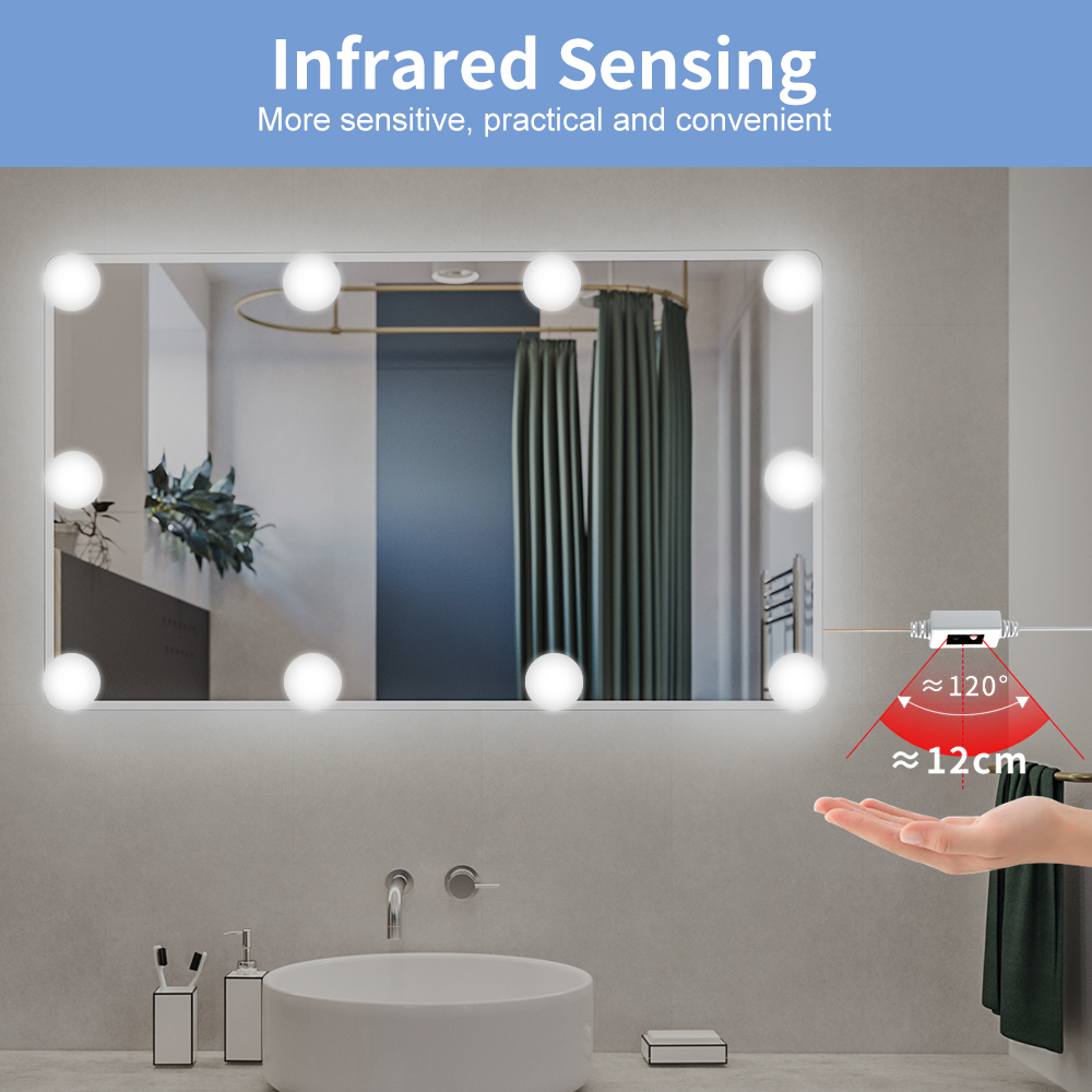 แต่งหน้ากระจกโต๊ะเครื่องแป้งมื - Dressing Table Vanity With Lighted Mirror บทวิจารณ์และราคา