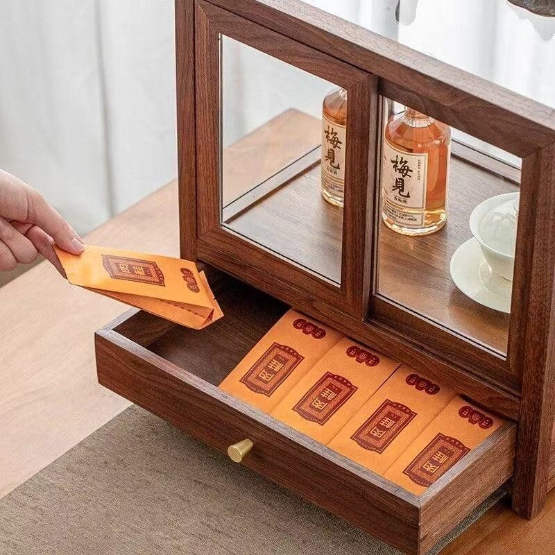 ชุดน้ำชาตั้งโต๊ะลายไม้วอลนัทอเ - Storage บทวิจารณ์และราคา