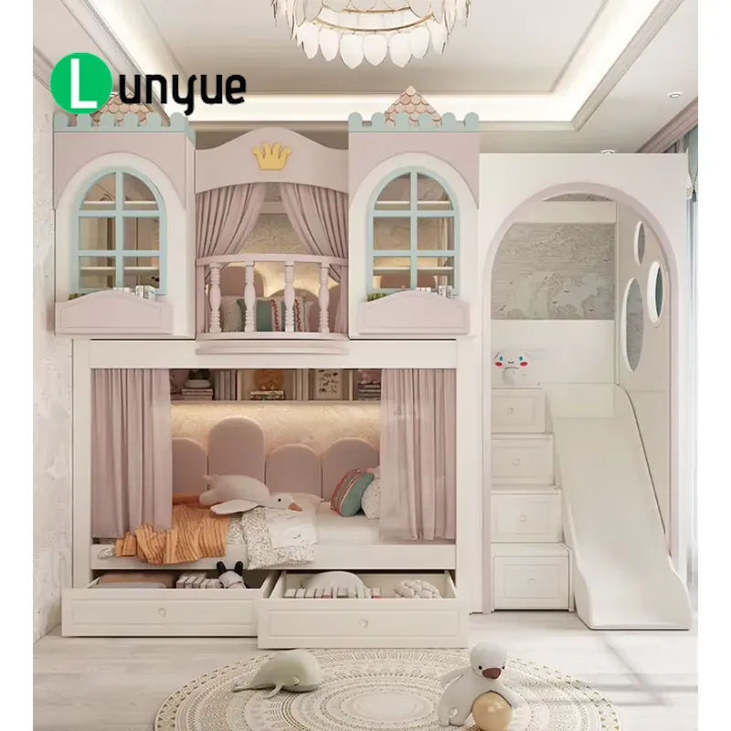 เตียงสองชั้นสไตล์ปราสาทสุดสร้า - Bunk Bed With Stairs And Slide บทวิจารณ์และราคา