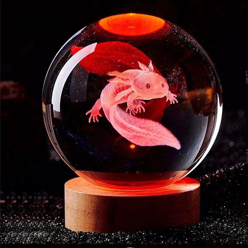 D2 3D Axolotl โคมไฟแกะสลักคริส - Floating Nightstand With Led Light บทวิจารณ์และราคา