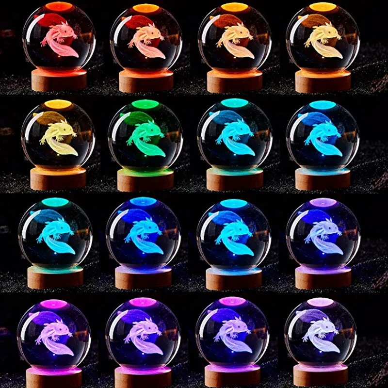 D2 3D Axolotl โคมไฟแกะสลักคริส - Floating Nightstand With Led Light บทวิจารณ์และราคา