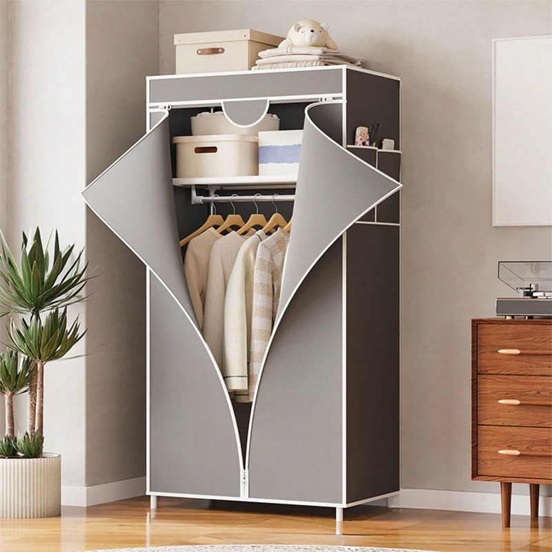 ตู้เสื้อผ้าแบบพกพา ทำจากผ้า มี - Wardrobe Closet Portable Fabric Cover บทวิจารณ์และราคา
