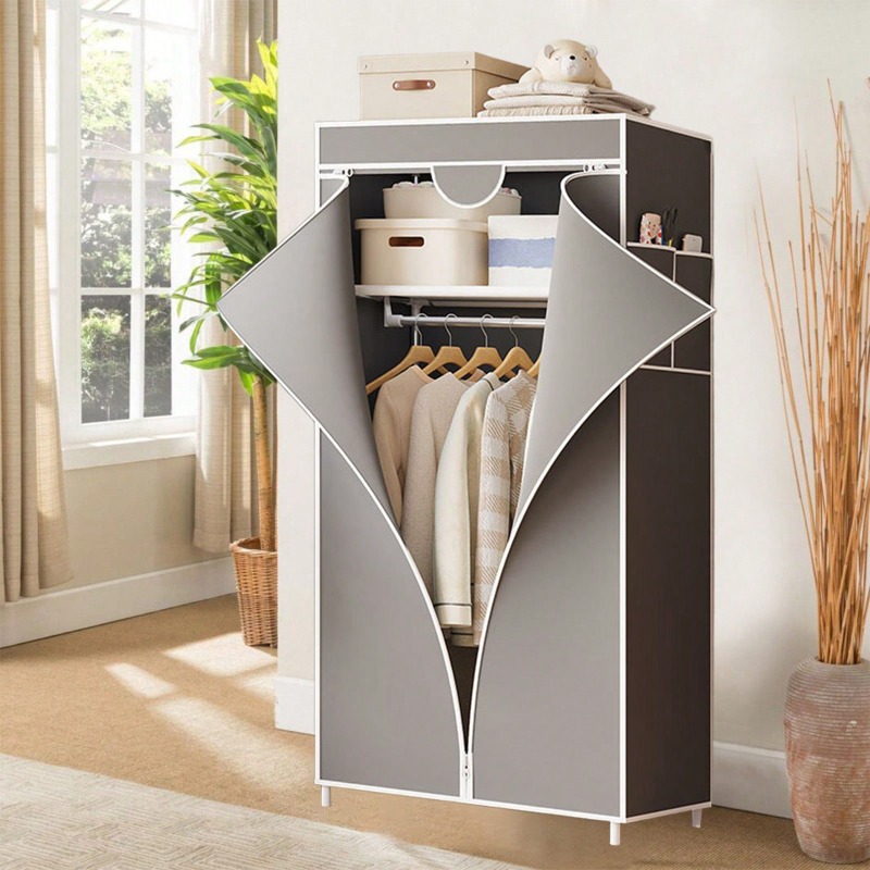 ตู้เสื้อผ้าแบบพกพา ทำจากผ้า มี - Wardrobe Closet Portable Fabric Cover บทวิจารณ์และราคา