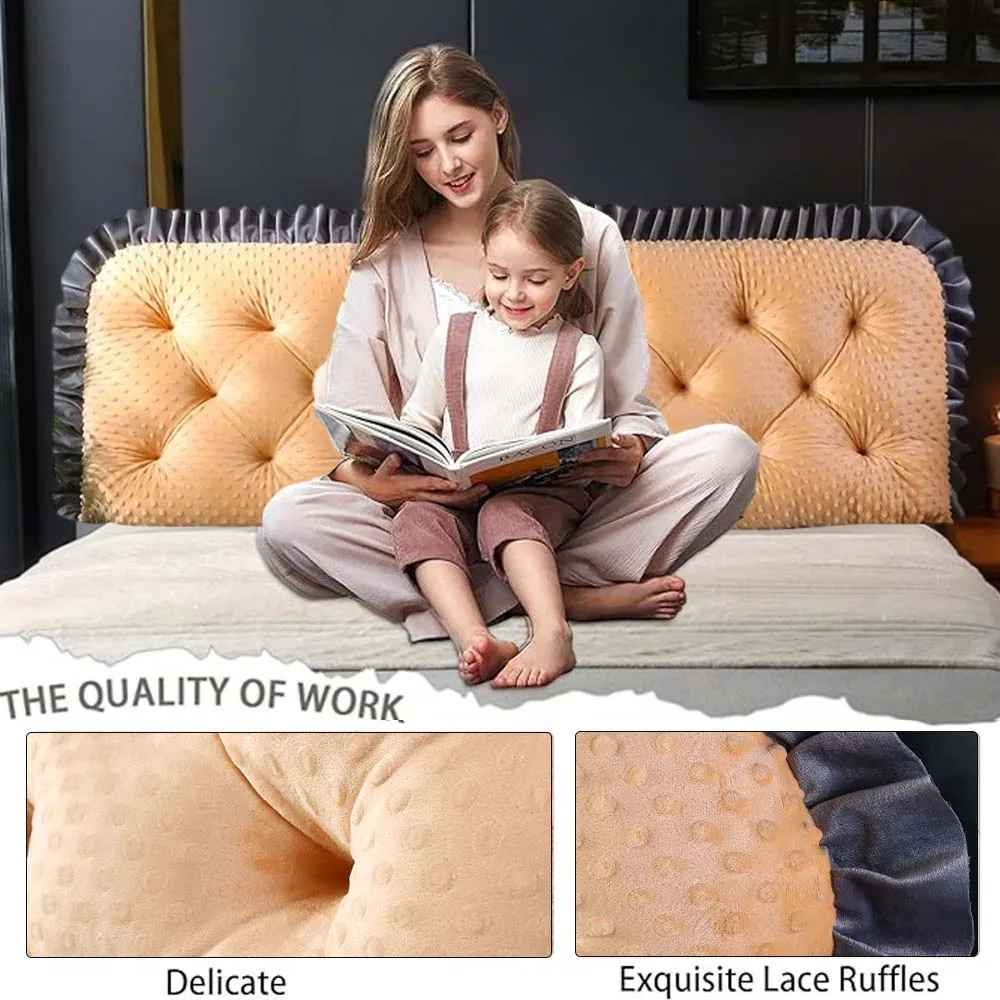 หมอนอิงหัวเตียงขอบระบาย สำหรับ - Headboard Cushion Backrest Tatami บทวิจารณ์และราคา