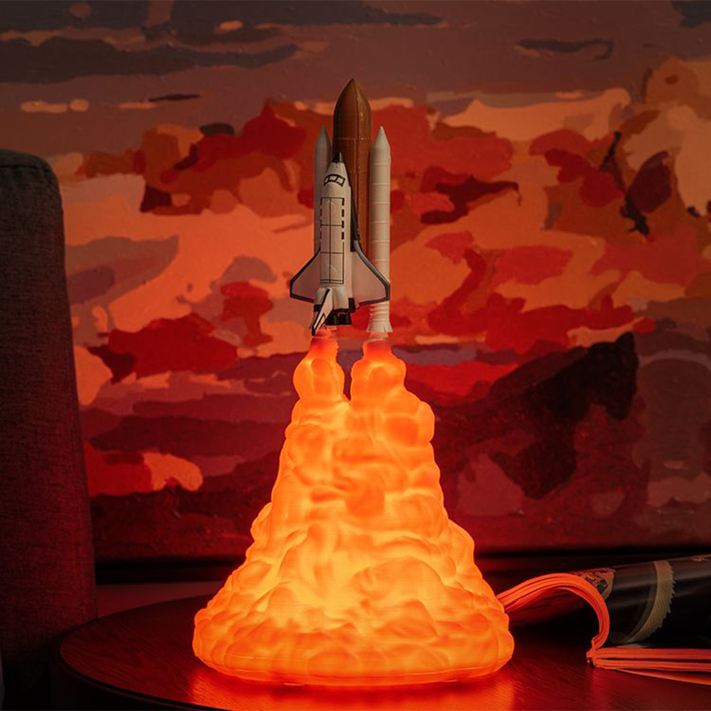 USB ชาร์จกระสวยอวกาศจรวด LED โ - Floating Nightstand With Led Light บทวิจารณ์และราคา