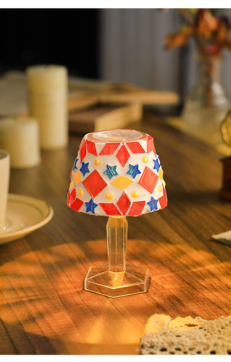 ชุดอุปกรณ์ทำโคมไฟตั้งโต๊ะ DIY  - Floating Nightstand With Led Light บทวิจารณ์และราคา